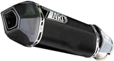 Échappement Sans Homologation Sonore Penta Acier Noir Embout Carbon - Zard Compatible Avec Ducati Hypermotard 821 Sp (2013-2015)