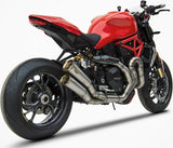 Système D'Échappement Complet Non Catalysé Et Sans Homologation Acoustique Acier Embout Bronze - Zard Compatible Avec Ducati Monster 1200 S (2014-2016)