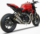 Système D'Échappement Complet Non Catalysé Et Sans Homologation Acoustique Acier Embout Bronze - Zard Compatible Avec Ducati Monster 1200 R (2016-2019)