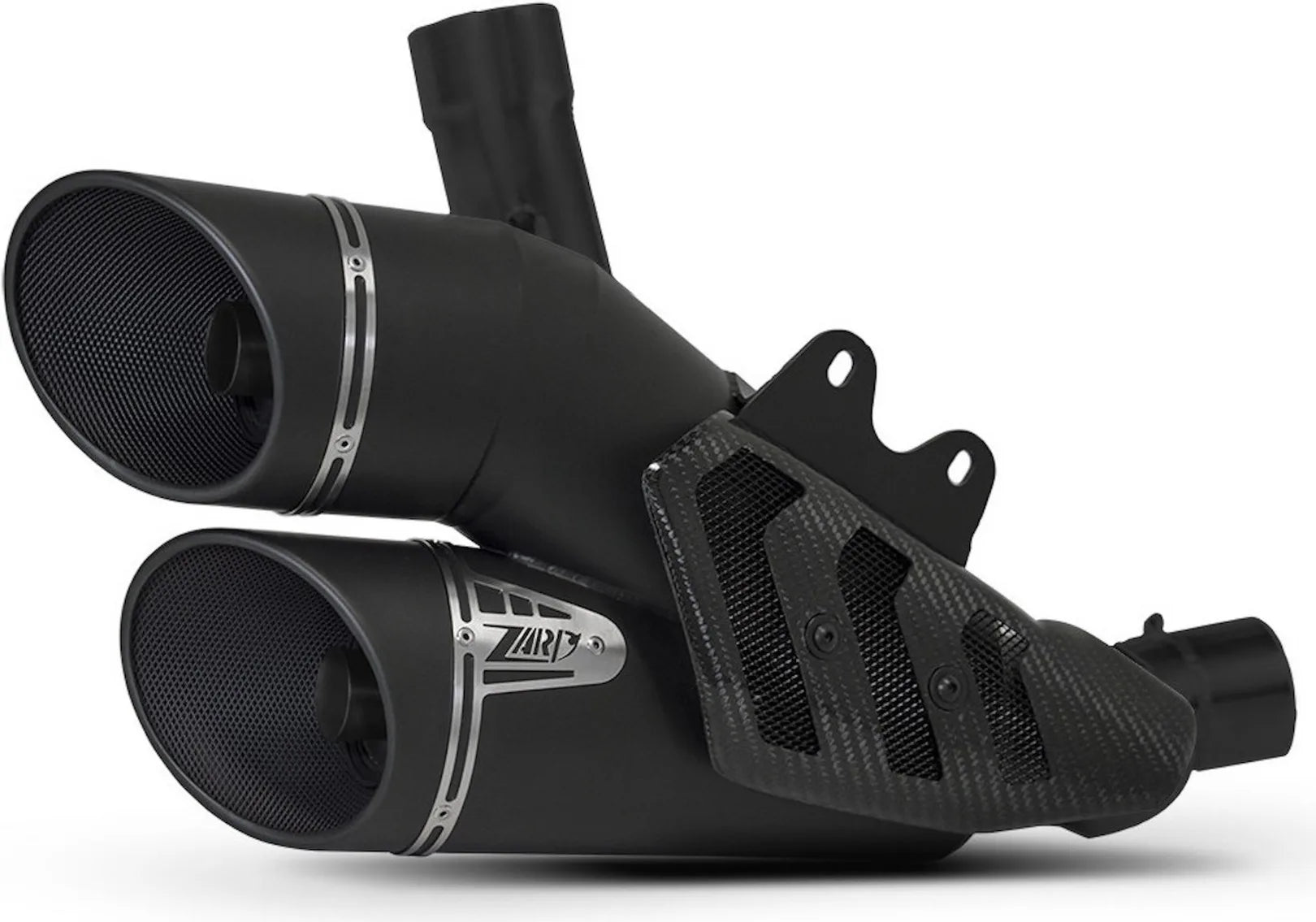 Échappement Sans Homologation Sonore Acier Noir - Zard Compatible Avec Ducati Diavel 1260 Euro5 (2021-2022)