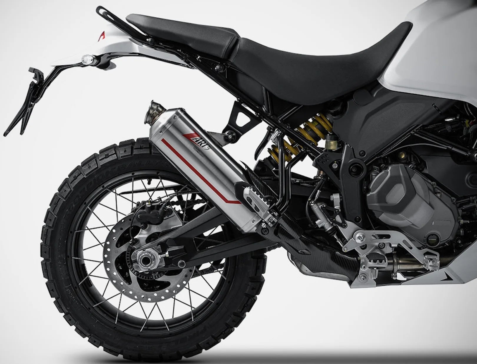 Échappement Sans Homologation Sonore Sabbia Acier - Zard Compatible Avec Ducati Desert-X (2022-2023)