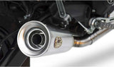 Échappement Sans Homologation Sonore Conical Acier Brushed - Zard Compatible Avec Ducati Scrambler 800 Sixty2 (2016-2019)