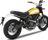 Système D'Échappement Complet Non Catalysé Et Sans Homologation Acoustique Conical Acier - Zard Compatible Avec Ducati Scrambler 800 (2015-2019)