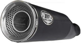Exhaust Tip Without Sound Certification Zuma Steel Black Endcap Aluminium - Zard Compatible With Ducati Scrambler 800 Desert Sled (2021-2022)