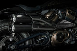 Échappement Sans Homologation Sonore Topgun Acier Noir Embout Carbon - Zard Compatible Avec Harley-Davidson Sportster S 1250 (2021-2023)