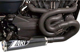 Système D'Échappement Complet Non Catalysé Et Sans Homologation Acoustique Carbon - Zard Compatible Avec Harley-Davidson Xr 1200 (2009-2012)
