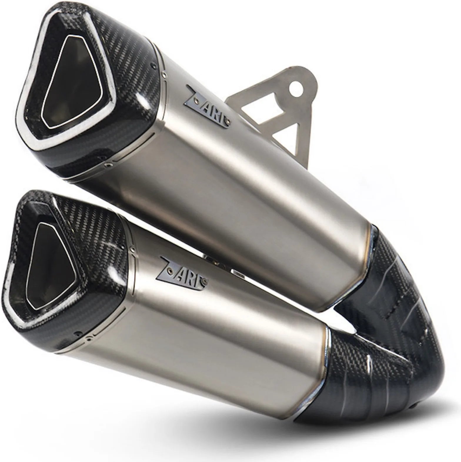 Échappement Sans Homologation Sonore Titanium Embout Carbon - Zard Compatible Avec Indian Motorcycle Ftr 1200 (2018-2020)