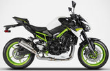 Système D'Échappement Complet Non Catalysé Et Sans Homologation Acoustique Titanium Embout Carbon - Zard Compatible Avec Kawasaki Z 900 A2 (2020-2023)
