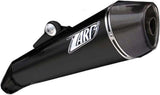 Échappement Sans Homologation Sonore Conical Acier Noir Embout Carbon - Zard Compatible Avec Moto Guzzi Stelvio (2011-2016)