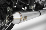 Échappement Sans Homologation Sonore Conical Acier Polish - Zard Compatible Avec Royal Enfield Bullet 350 (2006-2009)