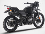 Échappement Sans Homologation Sonore Penta High Acier Noir Embout Carbon - Zard Compatible Avec Royal Enfield Himalayan (2017-2020)