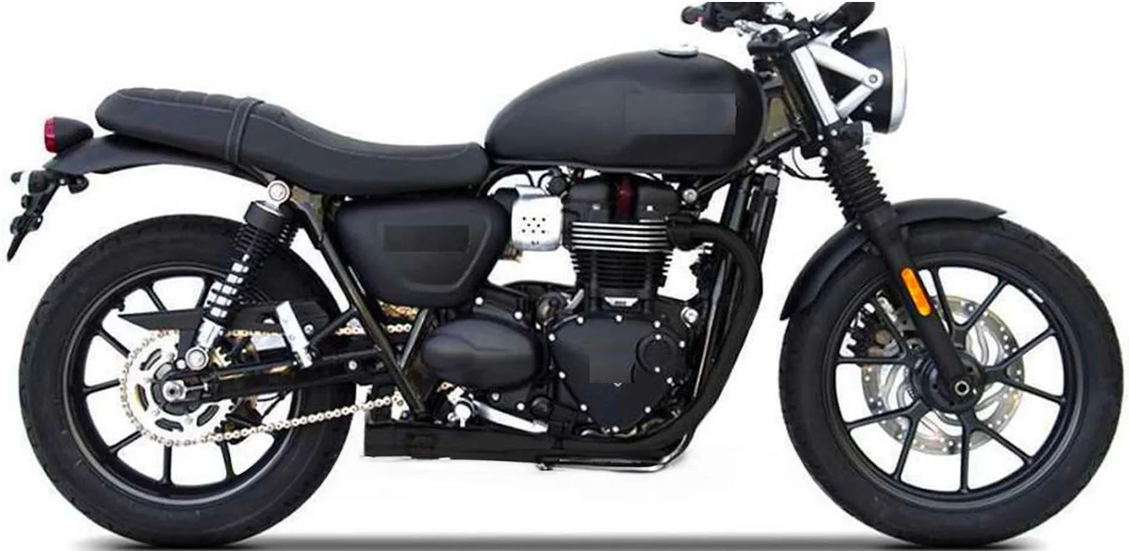 Système D'Échappement Non Catalysé Et Sans Homologation Acoustique Acier Noir - Zard Compatible Avec Triumph Speed Twin 900 (2021-2023)