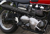 Système D'Échappement Complet Non Catalysé Et Sans Homologation Acoustique Conical High Acier Noir - Zard Compatible Avec Triumph Scrambler 900 (2001-2016)