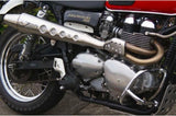 Système D'Échappement Complet Non Catalysé Et Sans Homologation Acoustique Conical High Acier - Zard Compatible Avec Triumph Scrambler 900 (2001-2016)
