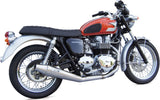 Système D'Échappement Complet Non Catalysé Et Sans Homologation Acoustique Conical Low Acier - Zard Compatible Avec Triumph Thruxton 900 (2001-2016)