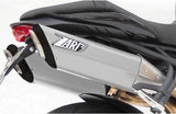 Échappement Sans Homologation Sonore Penta Acier Noir Embout Carbon - Zard Compatible Avec Triumph Street Triple 675 (2007-2012)