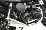 Système D'Échappement Complet Non Catalysé Et Sans Homologation Acoustique Short Low Acier - Zard Compatible Avec Triumph Thruxton 900 (2001-2016)
