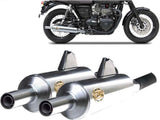Échappement Sans Homologation Sonore Bottle Acier Polish - Zard Compatible Avec Triumph Bonneville T100 (2016-2020)