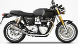 Échappement Sans Homologation Sonore Acier - Zard Compatible Avec Triumph Thruxton 1200 R (2017-2020)