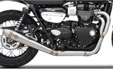 Complete Exhaust System Without Catalytic Converter And Without Sound Certification Cross Stainless Steel - Zard Compatible With Triumph Scrambler 900 (2017-2023)