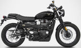 Complete Exhaust System Without Catalytic Converter And Without Sound Certification Tiger70 Steel Black - Zard Compatible With Triumph Scrambler 900 (2017-2023)