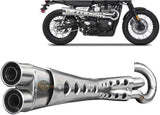 Système D'Échappement Complet Non Catalysé Et Sans Homologation Acoustique Special Edition Acier - Zard Compatible Avec Triumph Scrambler 900 (2017-2023)