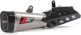 Échappement Sans Homologation Sonore Short Acier Embout Carbon - Zard Compatible Avec Triumph Street Triple 765 (2017-2019)