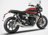 Échappement Sans Homologation Sonore Sp Acier - Zard Compatible Avec Triumph Speed Twin 1200 (2019-2020)