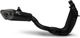 Système D'Échappement Complet Non Catalysé Et Sans Homologation Acoustique Acier Noir Embout Carbon - Zard Compatible Avec Triumph Trident 660 (2021-2023)