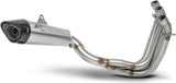 Système D'Échappement Complet Non Catalysé Et Sans Homologation Acoustique Titanium Embout Carbon - Zard Compatible Avec Triumph Trident 660 (2021-2023)