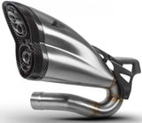 Échappement Sans Homologation Sonore Acier Embout Carbon - Zard Compatible Avec Triumph Rocket Iii (2021-2023)
