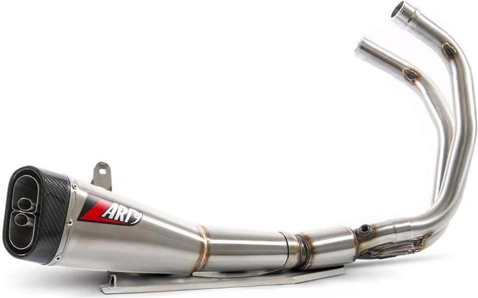 Système D'Échappement Complet Non Catalysé Et Sans Homologation Acoustique Acier Embout Carbon - Zard Compatible Avec Yamaha Xsr 700 (2014-2023)