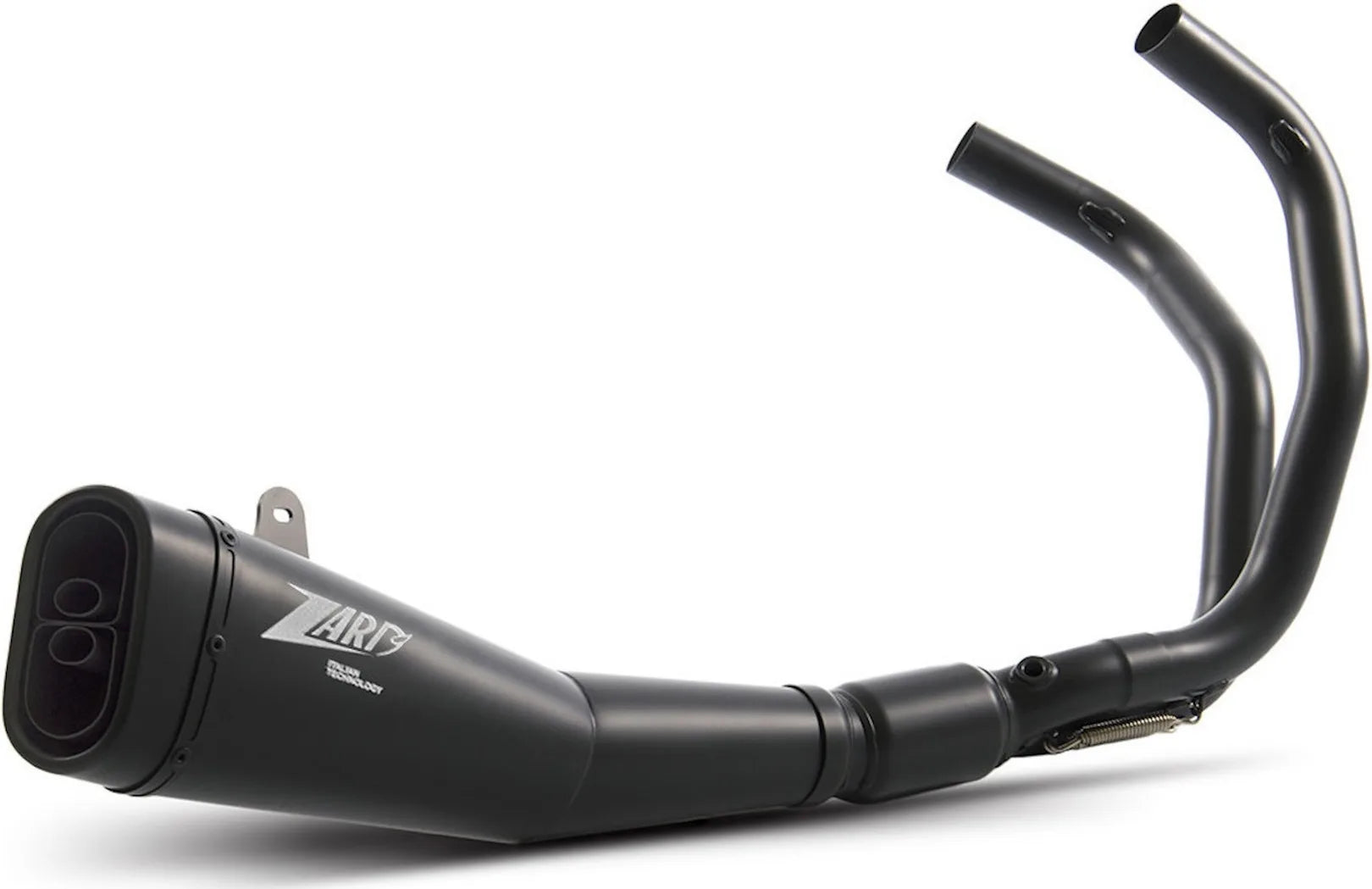 Système D'Échappement Complet Non Catalysé Et Sans Homologation Acoustique Acier Noir - Zard Compatible Avec Yamaha Xsr 700 (2014-2023)