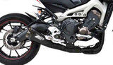 Système D'Échappement Complet Non Catalysé Et Sans Homologation Acoustique Acier Noir - Zard Compatible Avec Yamaha Mt-09 (2013-2016)