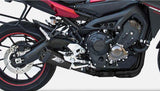 Système D'Échappement Complet Non Catalysé Et Sans Homologation Acoustique Acier Noir Embout Carbon - Zard Compatible Avec Yamaha Tracer 900 (2015-2016)