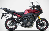 Système D'Échappement Complet Non Catalysé Et Sans Homologation Acoustique Acier Embout Carbon - Zard Compatible Avec Yamaha Tracer 900 (2015-2016)