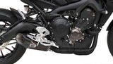 Système D'Échappement Complet Non Catalysé Et Sans Homologation Acoustique Acier Noir Embout Carbon - Zard Compatible Avec Yamaha Tracer 900 (2017-2020)