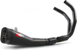 Système D'Échappement Complet Non Catalysé Et Sans Homologation Acoustique Acier Noir Embout Carbon - Zard Compatible Avec Yamaha R7 (2021-2023)