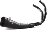 Système D'Échappement Complet Non Catalysé Et Sans Homologation Acoustique Acier Noir - Zard Compatible Avec Yamaha R7 (2021-2023)
