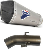 Exhaust Tip Without Sound Certification Relevance Titanium Carbon Cap - Termignoni Compatible With Ktm 390 Adventure (2020-2021)