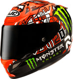Casque Intégral Pour Moto Hjc Rpha 12 P.I.M. Evo (Carbon-Aramid/Fiberglass/Natural Fiber) Mc1 Quartararo Replica Ii Taille 05 Xxs