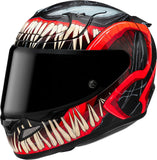 Casque Intégral Pour Moto Hjc Rpha 12 P.I.M. Evo (Carbon-Aramid/Fiberglass/Natural Fiber) Mc1Sf Venom 3 Marvel Taille 08 M