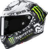 Casque Intégral Pour Moto Hjc Rpha 1 V2 Carbon P.I.M. Plus (Carbon/Aramid/Glass Fiber) Mc10Sf Snow Diablo Taille 06 Xs