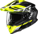 Casque Intégral Pour Moto Hjc Rpha 60 P.I.M. Evo (Carbon-Aramid/Fiberglass) Mc3Hsf Dakar Taille 09 L