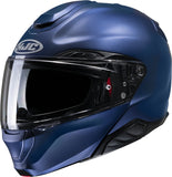 Flip-Up Motorcycle Helmet Hjc Rpha 91 P.I.M. Evo (Carbon-Aramid/Fiberglass/Natural Fiber) Semi Flat Metallic Blue Size 06 Xs