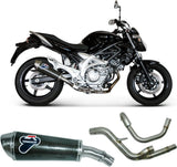 Système D'Échappement Homologué Au Niveau Sonore Oval Carbon - Termignoni Compatible Avec Suzuki Gladius (2009-2019)
