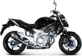 Système D'Échappement Homologué Au Niveau Sonore Oval Carbon - Termignoni Compatible Avec Suzuki Gladius (2009-2019)
