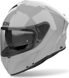 Casque Intégral Pour Moto Airoh Spark 2 - Sp298 Thermoplastic Hrt Gris Ciment Gloss Color Taille Xxl