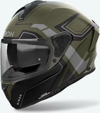 Casque Intégral Pour Moto Airoh Spark 2 - Sp2D70 Thermoplastic Hrt Vert Militaire Mat Dart Taille M