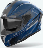 Casque Intégral Pour Moto Airoh Spark 2 - Sp2Sh18 Thermoplastic Hrt Bleu Mat Shadow Taille S